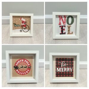 4pc Christmas Handmade Decorative Frames